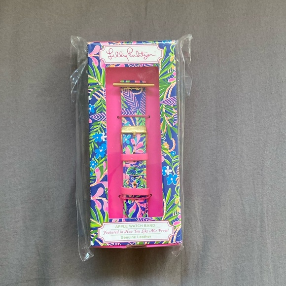 Lily Pulitzer genuine leather Apple Watch band